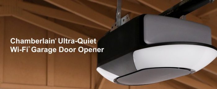 Chamberlain B6713T Review: 1 ¼ Hp Led Smart Quiet Belt Garage Door ...