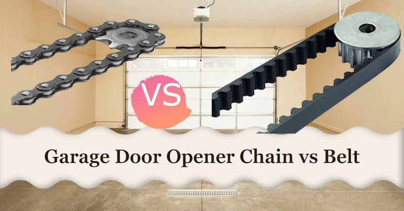 Garage Door Openers With Different Drive System Materials: Metal Chain Vs. Rubber Belt