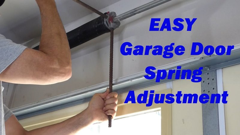 How To Check Your Garage Door Opener'S Spring Adjustment