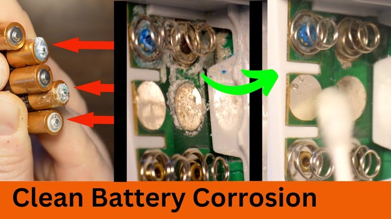 How To Clean Corrosion From Garage Door Opener Battery Contacts