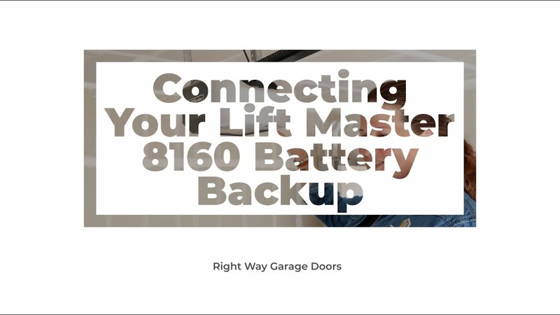 How To Connect Liftmaster Battery Backup