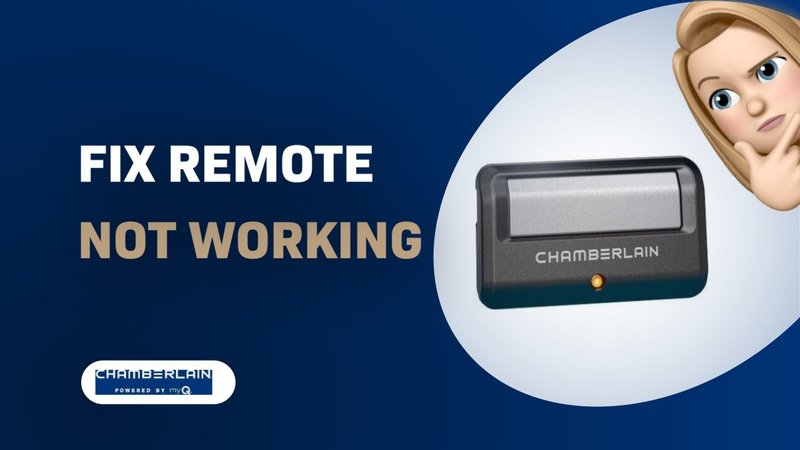 How To Fix Chamberlain Remote