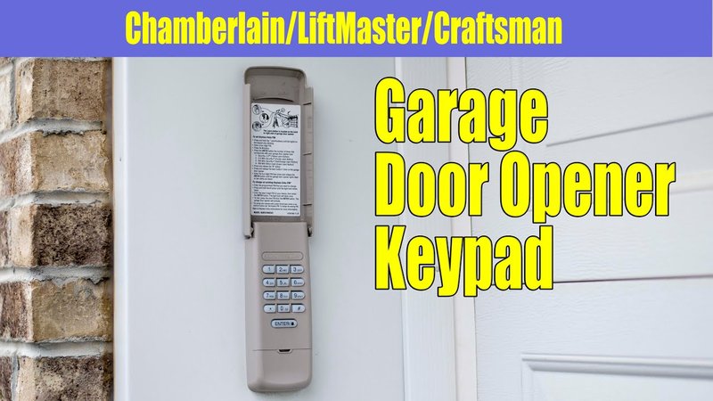 How To Install A Wireless Garage Door Opener Wall Button