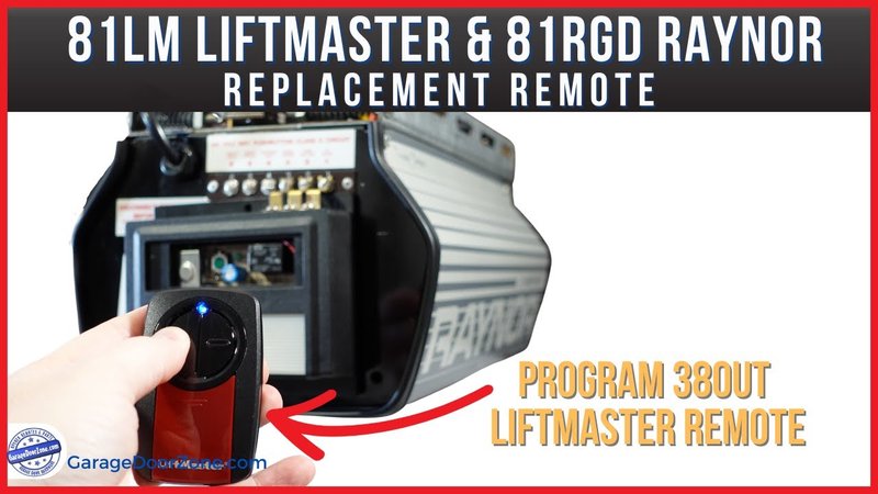 How To Install Raynor Motor Unit
