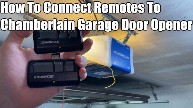 How To Pair A New Garage Door Opener Remote To An Existing Unit