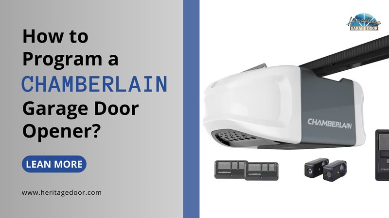 How To Program Chamberlain Garage Door Opener