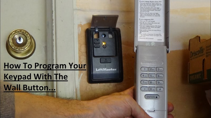How To Program Liftmaster Wall Button