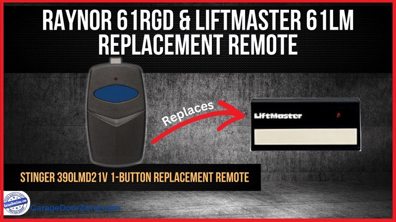 How To Replace Raynor Remote