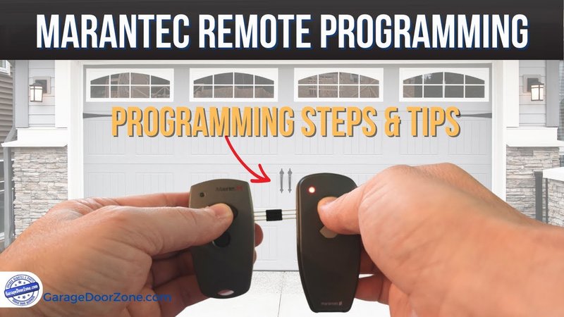How To Reprogram Marantec Remote