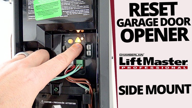 How To Reset Liftmaster Wall Button