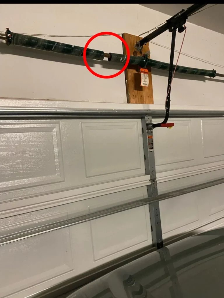 How To Troubleshoot A Garage Door Opener With A Broken Spring (When To Call A Pro)