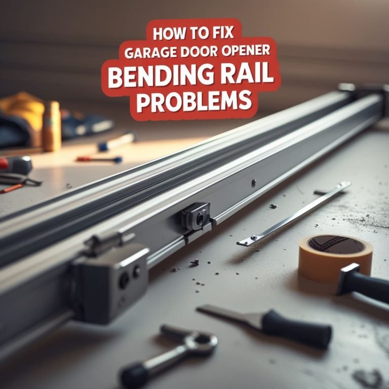 How To Troubleshoot A Garage Door Opener With A Wobbling Rail