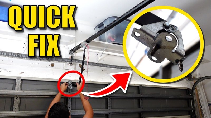 How To Troubleshoot A Garage Door Opener With Junk Mounting Brackets
