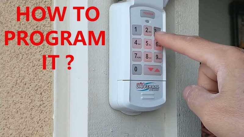 Programming A Wireless Keypad For Your Garage Door Opener: Easy Steps