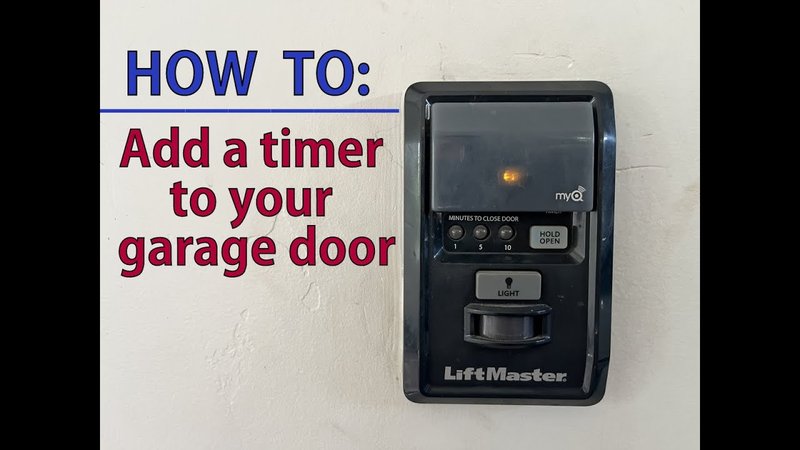 Why Choose A With Timer Motor Unit For Your Garage?